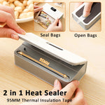 2-in-1 heat sealer with sealing and opening functions 