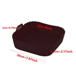 Close-up of food-grade silicone air fryer liner texture