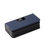 Mini bag sealer LED display showing battery percentage and heat mode